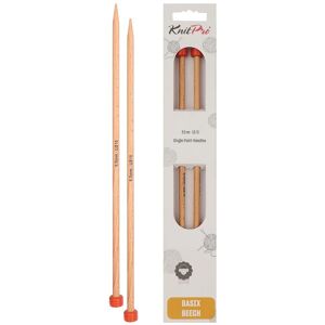 KnitPro Basix Berken breinaalden - 25cm, 6mm - Breinaalden KnitPro Basix Berken breinaalden - 25cm, 6mm - Breinaalden