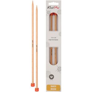 KnitPro Basix Birch Knitting Needles - Chunky Yarn - 40cm KnitPro Basix Birch Knitting Needles - Chunky Yarn - 40cm