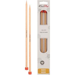 KnitPro Basix Birch Knitting Needles - 40cm - Light Brown - Knitting Needles KnitPro Basix Birch Knitting Needles - 40cm - Light Brown - Knitting Needles