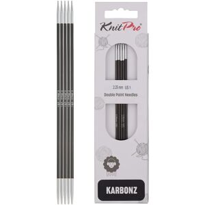 KnitPro Karbonz Double Pointed Needles 15 cm - 2,25 mm (41106) KnitPro Karbonz Double Pointed Needles 15 cm - 2,25 mm (41106)