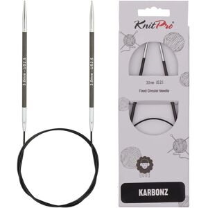 KnitPro Carbon Circular Knitting Needle - 3.0 mm, 40 cm - Knitting Needles KnitPro Carbon Circular Knitting Needle - 3.0 mm, 40 cm - Knitting Needles