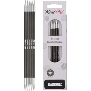 KnitPro Karbonz Double Pointed Needles 20 cm - 3.75 mm (41131) KnitPro Karbonz Double Pointed Needles 20 cm - 3.75 mm (41131)