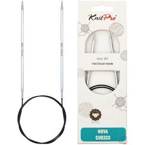 KnitPro Nova Cubics Circular Needles Silver 100cm 4mm - Knitting Needles KnitPro Nova Cubics Circular Needles Silver 100cm 4mm - Knitting Needles