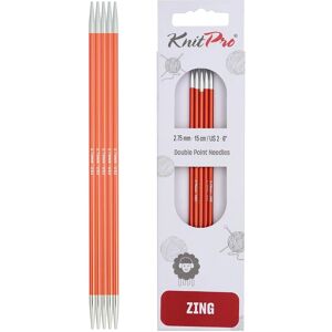 Aiguilles à Tricoter Double Pointe Orange en Aluminium - 15cm Aiguilles à Tricoter Double Pointe Orange en Aluminium - 15cm
