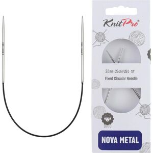 KnitPro Nova Metal Circular Knitting Needles - 25cm x 2mm KnitPro Nova Metal Circular Knitting Needles - 25cm x 2mm