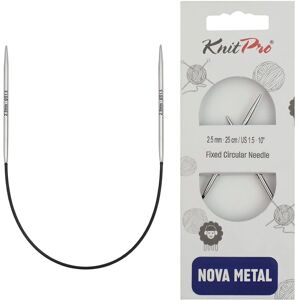 Knit Pro Nova Metal Circular Knitting Needles - 25cm 2.5mm Knit Pro Nova Metal Circular Knitting Needles - 25cm 2.5mm