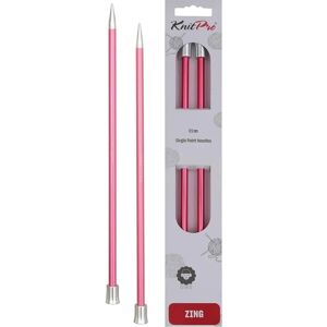 KnitPro Zing Aluminium Knitting Needles - 40cm 6.50mm - Knitting Needles KnitPro Zing Aluminium Knitting Needles - 40cm 6.50mm - Knitting Needles