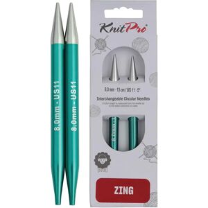 KnitPro Interchangeable Circular Needles - Turquoise - 8 mm - Knitting Type KnitPro Interchangeable Circular Needles - Turquoise - 8 mm - Knitting Type