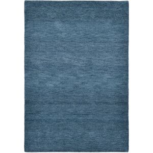THEKO Gabbeh Uni Handgewebter Wollteppich - Rechteckig, Grau-Blau THEKO Gabbeh Uni Handgewebter Wollteppich - Rechteckig, Grau-Blau