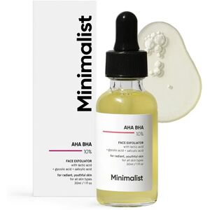 Minimalist AHA BHA 10% Face Exfoliator - Skin Regenerating Serum Minimalist AHA BHA 10% Face Exfoliator - Skin Regenerating Serum