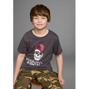 KIDSWORLD Grau Modell 164/170 Kurze Ärmel Basic T-Shirt KIDSWORLD Grau Modell 164/170 Kurze Ärmel Basic T-Shirt