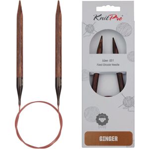 KnitPro Ginger Wooden Knitting Needle - 8 mm, 80 cm - Knitting Needle KnitPro Ginger Wooden Knitting Needle - 8 mm, 80 cm - Knitting Needle