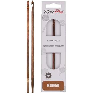KnitPro Ginger Tunisian crochet hook wood - 31263 KnitPro Ginger Tunisian crochet hook wood - 31263