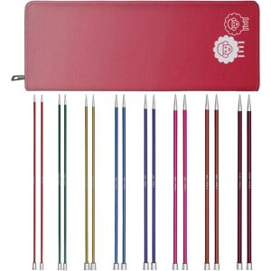 Knitpro Aiguilles à tricoter extrémité unique Zing Aluminium Deluxe Set Knitpro Aiguilles à tricoter extrémité unique Zing Aluminium Deluxe Set