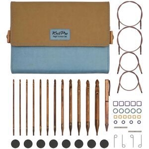 Knitpro Ginger Crochet Hook Set - Tunisian, Afghan, Interchangeable Knitpro Ginger Crochet Hook Set - Tunisian, Afghan, Interchangeable