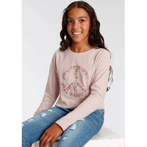 KIDSWORLD Peace Rosa Langarmshirt - Langarmshirt KIDSWORLD Peace Rosa Langarmshirt - Langarmshirt