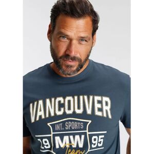 MAN'S WORLD M Blau Bedrucktes T-Shirt - T-Shirt MAN'S WORLD M Blau Bedrucktes T-Shirt - T-Shirt