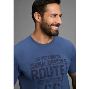 MAN'S WORLD 4XL Blau Casual Bedrucktes T-Shirt MAN'S WORLD 4XL Blau Casual Bedrucktes T-Shirt
