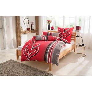 My Home Herz & Streifen Wendebettwäsche - Bettwäsche My Home Herz & Streifen Wendebettwäsche - Bettwäsche