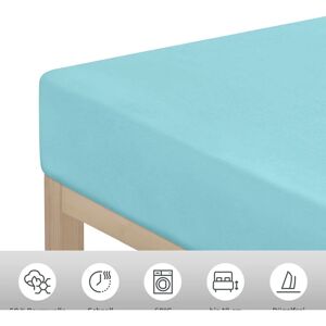 MY HOME Erdbeere Türkis Jersey Spannbettlaken - Bettwäsche MY HOME Erdbeere Türkis Jersey Spannbettlaken - Bettwäsche