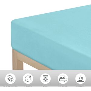 MY HOME Erdbeer Türkis Jersey Spannbettlaken - Spannbettlaken MY HOME Erdbeer Türkis Jersey Spannbettlaken - Spannbettlaken