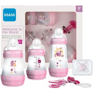 MAM Welcome to the World Baby Feeding Set - Pink MAM Welcome to the World Baby Feeding Set - Pink