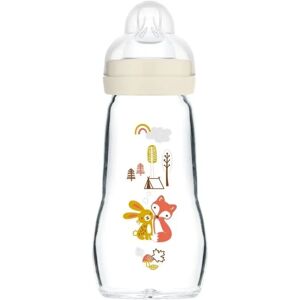 Biberon en verre beige MAM - 260ml - Biberon bébé - Publicité Biberon en verre beige MAM - 260ml - Biberon bébé - Publicité