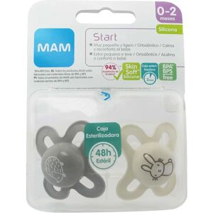 MAM Start S153 - Sucette Extra Petite - Silicone SkinSoft - 0-2 Mois MAM Start S153 - Sucette Extra Petite - Silicone SkinSoft - 0-2 Mois