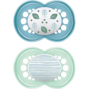 Conjunto de Chupetas de Silicone Mam Azul 6+ meses Conjunto de Chupetas de Silicone Mam Azul 6+ meses