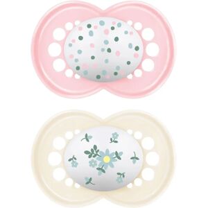 Chupetas de Silicone Mam Original - 6M Rosa Chupetas de Silicone Mam Original - 6M Rosa