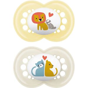 Chupetas de Silicone Original Mam - Pack de 2 para 6 Meses+ Chupetas de Silicone Original Mam - Pack de 2 para 6 Meses+