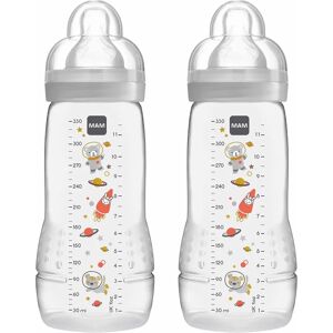 MAM Easy Active Baby Bottle - 330 ml, Pack of 2 MAM Easy Active Baby Bottle - 330 ml, Pack of 2