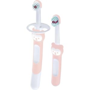 Mam Learn To Brush Set - Roze voor 5+ Maanden Tandenborstel Mam Learn To Brush Set - Roze voor 5+ Maanden Tandenborstel