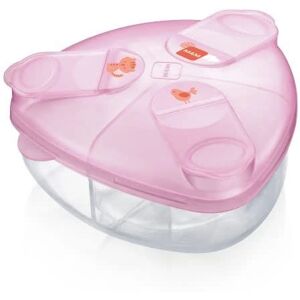 MAM Milk Box - Contenitore di latte in polvere compatto e triangolare - Rosa MAM Milk Box - Contenitore di latte in polvere compatto e triangolare - Rosa