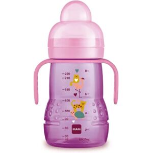 MAM Baby Trainer Becher und Flasche - Rosa - 220 ml MAM Baby Trainer Becher und Flasche - Rosa - 220 ml