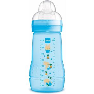 MAM Easy Active Baby Bottle A131 - Blue, 270ml, Ergonomic, Spill-proof MAM Easy Active Baby Bottle A131 - Blue, 270ml, Ergonomic, Spill-proof