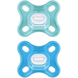 MAM Comfort Fopspeen Set voor 0-2 Maanden - Siliconen voor Baby MAM Comfort Fopspeen Set voor 0-2 Maanden - Siliconen voor Baby