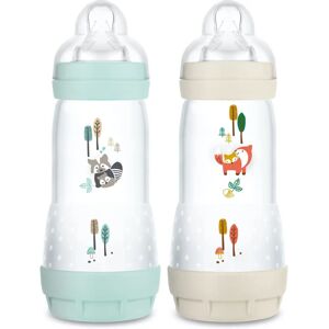 Ensemble de 2 biberons MAM 320 ml Easy Start Anti-Colique - Aqua - Publicité Ensemble de 2 biberons MAM 320 ml Easy Start Anti-Colique - Aqua - Publicité