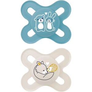 MAM Start Pure Chupeta de Silicone Azul para Bebê 2 unidades MAM Start Pure Chupeta de Silicone Azul para Bebê 2 unidades