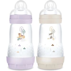 Biberon Anticollique MAM Easy Start 260 ml 2-pack - Lilas/Sable - Publicité Biberon Anticollique MAM Easy Start 260 ml 2-pack - Lilas/Sable - Publicité