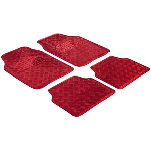 Tapis de voiture universels WALSER - Métallique rouge 4 pièces - Publicité Tapis de voiture universels WALSER - Métallique rouge 4 pièces - Publicité
