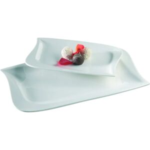 Mäser - Ensemble de Vaisselle en Porcelaine avec 2 Assiettes Rectangulaires - La Musica Mäser - Ensemble de Vaisselle en Porcelaine avec 2 Assiettes Rectangulaires - La Musica