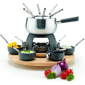 Mäser - 23-teiliges Fondue-Set - Schwarz, Silber, Braun - Küche & Esszimmer Mäser - 23-teiliges Fondue-Set - Schwarz, Silber, Braun - Küche & Esszimmer