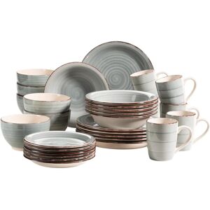 Mäser Ceramic Dinnerware Set for 6 - Vintage Blue Mäser Ceramic Dinnerware Set for 6 - Vintage Blue