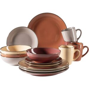 Mäser Metallic Rim Dinnerware Set - Elegant & Durable Mäser Metallic Rim Dinnerware Set - Elegant & Durable