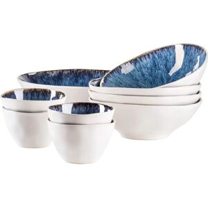 MÄSER Frozen Blue Ceramic Salad Bowl Set - Salad Bowl Set MÄSER Frozen Blue Ceramic Salad Bowl Set - Salad Bowl Set