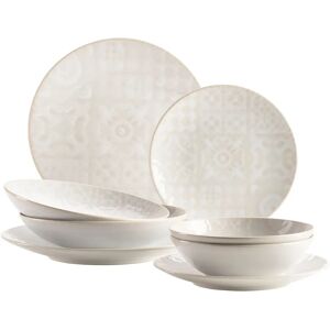 Mäser 8-piece Ceramic Dinner Set - Traditional Tiles Mäser 8-piece Ceramic Dinner Set - Traditional Tiles