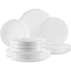 Mäser Vada 12-piece Dinnerware Set - Scandinavian Elegant Porcelain Mäser Vada 12-piece Dinnerware Set - Scandinavian Elegant Porcelain