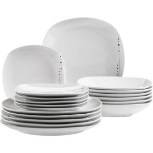 Mäser Fadilla Geschirrset - Modern, Weiß Porzellan Mäser Fadilla Geschirrset - Modern, Weiß Porzellan