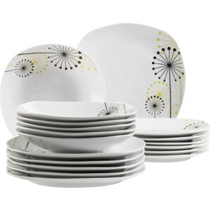 Mäser Vanesa Geschirrset - Blumenmuster, Weiß - 6 Personen Mäser Vanesa Geschirrset - Blumenmuster, Weiß - 6 Personen
